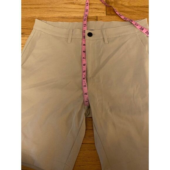 NWOT Jach's New York Mens Khaki Flat-Front Shorts slash pockets size 31 - Picture 5 of 9